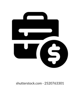 Koffersymbol. Vektorsymbol für Ihre Website, Ihr Handy, Ihre Präsentation und Ihr Logo-Design.