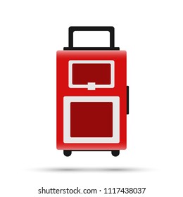 Suitcase icon. Vector illustration.