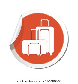 Suitcase icon. Vector illustration