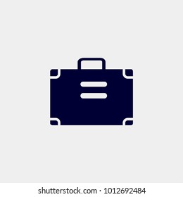 suitcase icon, vector illustration. bag icon