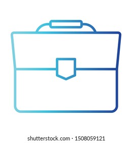 Suitcase Icon, Vector Illustration, Business Outline
