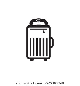 suitcase icon vector illustration design