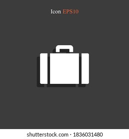 Suitcase icon. Vector illustration EPS 10.