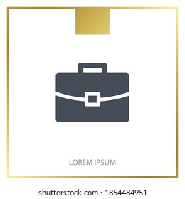 suitcase icon. Vector illustration EPS 10.