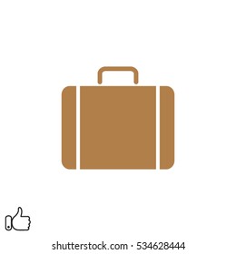 suitcase icon, vector illustration EPS 10
