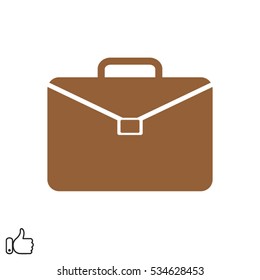 suitcase icon, vector illustration EPS 10