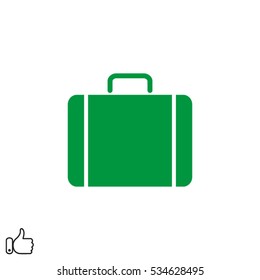 suitcase icon, vector illustration EPS 10