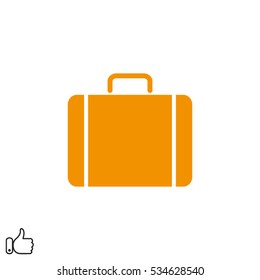 suitcase icon, vector illustration EPS 10
