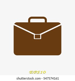 suitcase, icon, vector illustration eps10