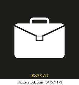 suitcase, icon, vector illustration eps10