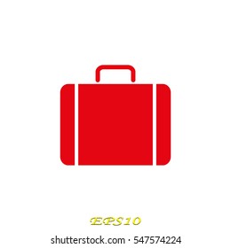 suitcase, icon, vector illustration eps10