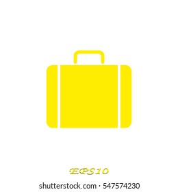 suitcase, icon, vector illustration eps10