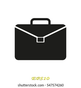suitcase, icon, vector illustration eps10