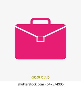 suitcase, icon, vector illustration eps10
