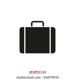 suitcase, icon, vector illustration eps10
