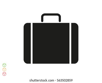 suitcase, icon, vector illustration eps10