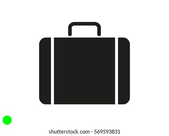 suitcase, icon, vector illustration eps10