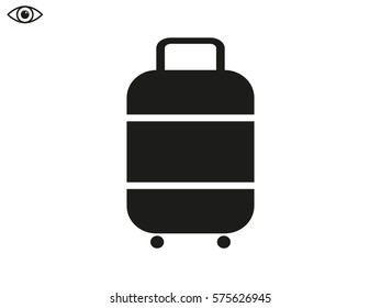 suitcase, icon, vector illustration eps10