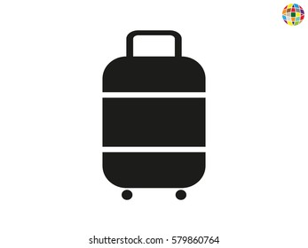 suitcase, icon, vector illustration eps10