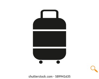 suitcase, icon, vector illustration eps10