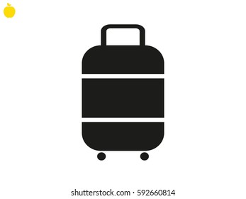 suitcase, icon, vector illustration eps10
