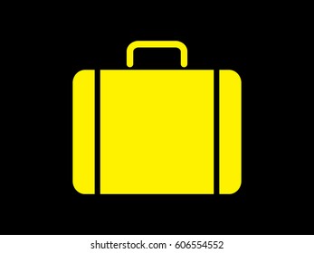 suitcase, icon, vector illustration eps10