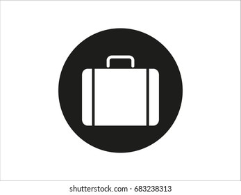 suitcase, icon, vector illustration eps10