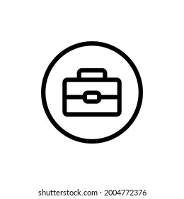 icono de maleta e ilustración vectorial aislada en un fondo blanco. Calidad premium para aplicaciones móviles, interfaz de usuario, presentación y sitio web. icono de píxel perfecto