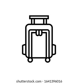 suitcase icon vector, illustration logo template for many purpose. Isolated on white background.