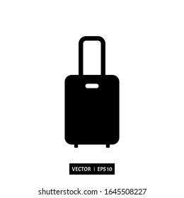 suitcase icon vector, illustration logo template for many purpose. Isolated on white background.