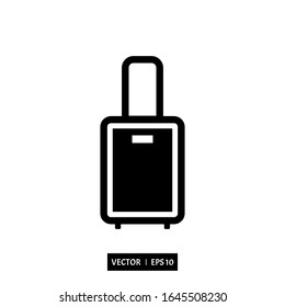 suitcase icon vector, illustration logo template for many purpose. Isolated on white background.