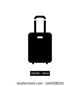 suitcase icon vector, illustration logo template for many purpose. Isolated on white background.