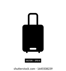 icono de maleta vectorial, ilustración plantilla de logotipo para muchos fines. Aislado sobre fondo blanco.