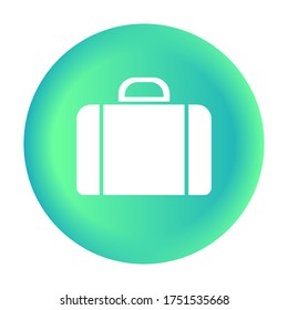 Suitcase Icon Vector Illustration Logo Template Design