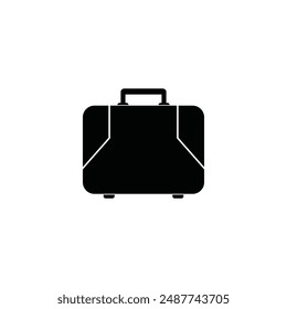 suitcase icon vector illustration logo desain
