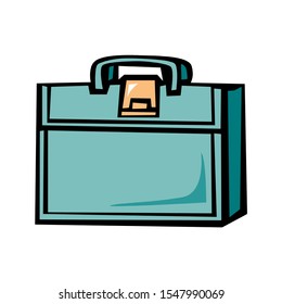 suitcase icon. vector illustration on white background