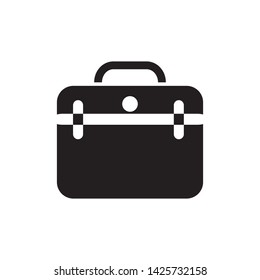 suitcase icon vector illustration template