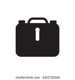 suitcase icon vector illustration template
