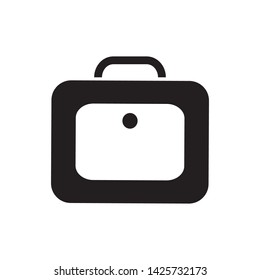 suitcase icon vector illustration template