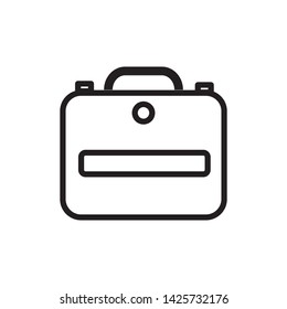 suitcase icon vector illustration template
