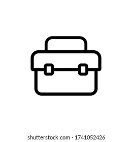 Suitcase icon vector illustration template