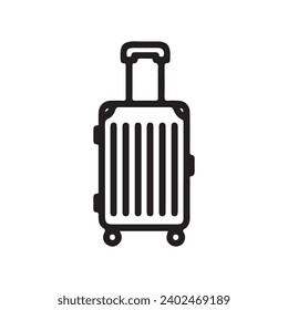 suitcase icon vector ilustration logo design