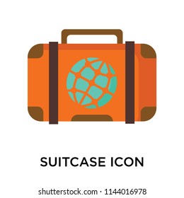 Suitcase icon vector isolated on white background for your web and mobile app design, Suitcase logo concept