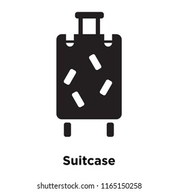Suitcase icon vector isolated on white background, Suitcase transparent sign , vacation symbols