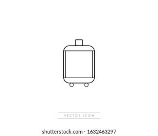 Suitcase Icon Vector Logo Template