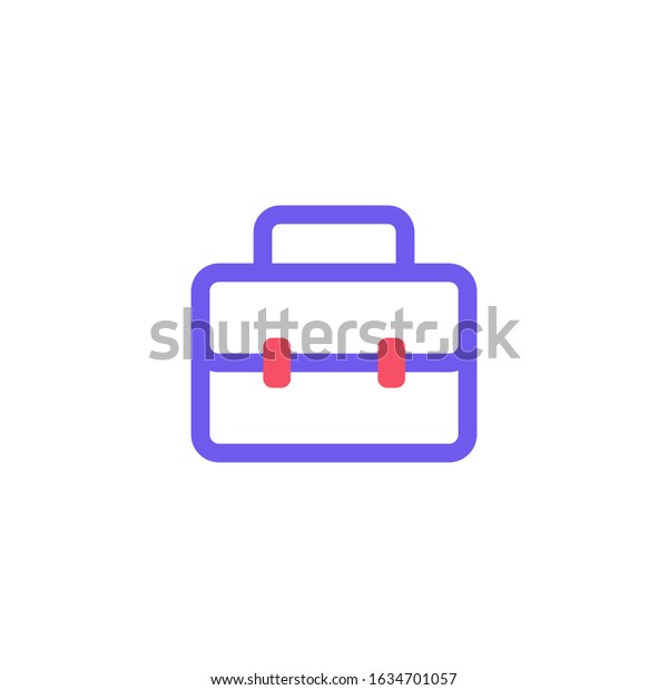 Download Suitcase Icon Vector Logo Template Stock Vector Royalty Free 1634701057