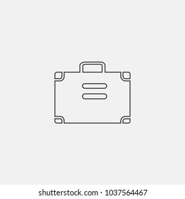 suitcase icon vector. portfolio icon