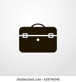 suitcase icon. vector sign symbol on white background