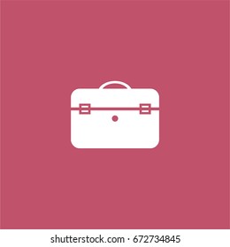 suitcase icon. vector sign symbol on white background