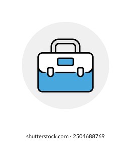 Suitcase icon vector stock illustration